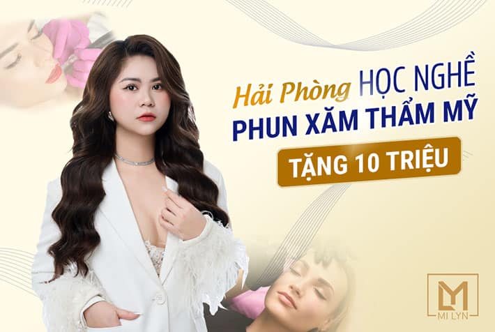 Khóa học phun xăm thẩm mỹ chuyên nghiệp môi lông mày Hải Phòng