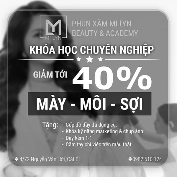 Địa chỉ học phun xăm thẩm mỹ tốt nhất Hải phòng