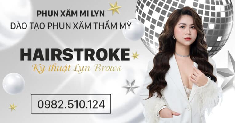 khóa học điêu khắc phun xăm lông mày sợi hairstroke hải phòng